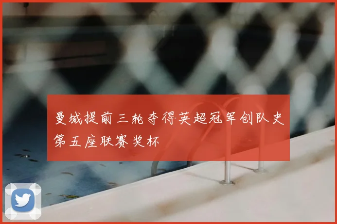 曼城提前三轮夺得英超冠军创队史第五座联赛奖杯